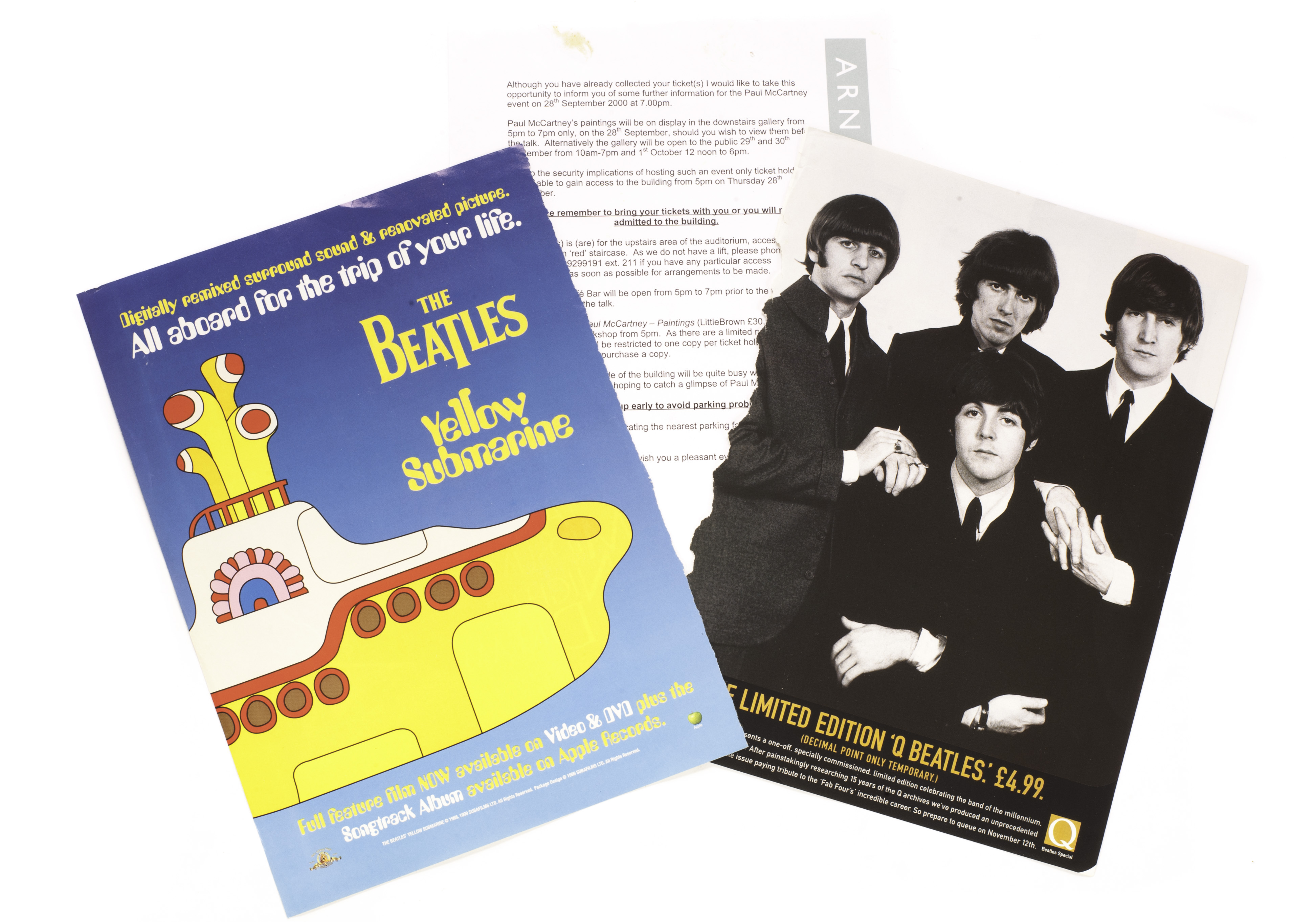 The Beatles And Related: collection of press and promotional ephemera including  John Lennon -