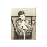 Cliff Richard: three 20"x16" 1960s portrait silver print of Cliff one bearing Fan Club stamp to