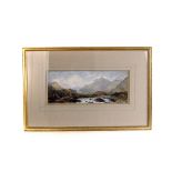 Charles N Woolnoth RSW 1815-1906, watercolour landscape 'First View of Kinlochewe',  initialled