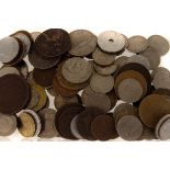 A selection of various coins, British and continental examples (parcel)