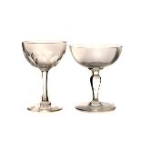 A collection of various drinking glasses, including champagne, wine, finger bowls and more (parcel)