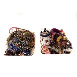 A large quantity of various costume jewellery, including bangles, beads, bracelets and more (2