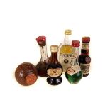 A collection of various miniatures, including whiskey, brandy, rum, vodka etc (parcel)