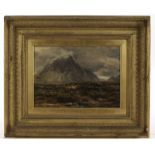 Thomas Collier RI (1840-1891), oil on canvas landcsape ‘Buachaille Etive and the Head of Glencoe