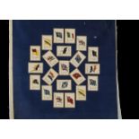 Tobacco silkWix, pillow case size, British Empire Flags , a selection of flags from the series on