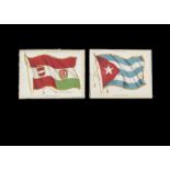 Tobacco silksATC, National Flags (ref S31, 3ci), 120mm x 155mm, inscribed 'Nebo and Zira Cigarettes'
