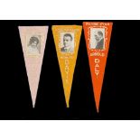 Trade feltsUSA, Movie Star Pennants, a collection of 40 different pennants (including variations)