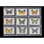 Tobacco silksImperial Tobacco Co, Canada, Butterflies (complete rare set of 55 silks, all numbered