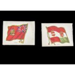 Tobacco silksATC, National Flags (ref S31, 1a), 120mm x 160mm, inscribed Factory 649 (set, 9