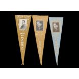 Trade feltsUSA, Movie Star Pennants, a collection of 40 different pennants (including variations)