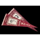 Trade feltsAnon (Film Fun), USA, 5 large pennants, approx. 58cm long, film celebrities, Bosworth