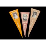 Trade feltsUSA, Movie Star Pennants, a collection of 33 different pennants (including variations)