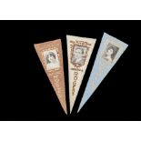 Trade feltsUSA, Movie Star Pennants, a collection of 40 different pennants (including variations)