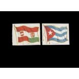 Tobacco silksATC, National Flags (ref S31, 3ci), 120mm x 155mm, inscribed 'Nebo Cigarettes' all '