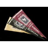 Trade feltsAnon (Film Fun), USA, 3 large pennants, approx. 58cm long, from Group 3B, film