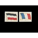 Tobacco silksATC, National Flags (ref S31, 3b) 120mm x 155mm, inscribed 'Zira Cigarettes' 6 silks,