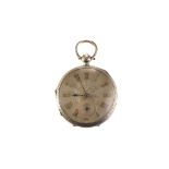 An Edwardian Scottish silver open faced pocket watch signed Finlay & Field, Buchanan Street,