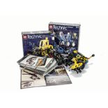 Lego Technic, including 8828, 8042 in original boxes, a quantity of loose Lego and a folder and