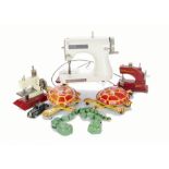 1960s Sewing Machines and  Toys by Mobo Tri-ang and others; Meccano , Vulcan and LB child sewing