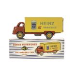 A Dinky Supertoys 923 Big Bedford Van "Heinz", red cab and chassis, yellow back and hubs, 'Baked