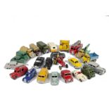 Dinky Toys Playworn Cars & Commercials, including Morris Oxford, Ford Zephyr, Trojan 'Chivers'