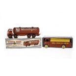 A Dinky Toys 941 Foden 14-Ton Tanker "Mobilgas", red 2nd type cab, body and hubs, 591 AEC Tanker,