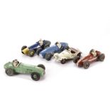 Dinky Toys Cars, including 107 Sunbeam Alpine, 109 Austin Healey, 111 Triumph TR2, 131 Cadillac