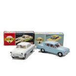 Tri-ang Spot-On  Ford Models : 100 Ford Zodiac grey lower body and white upper body with lights