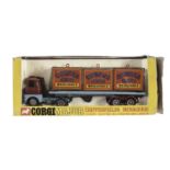 A Corgi Major 1139 Chipperfields Menagerie Transporter, Scammell Handyman with blue trailer, three