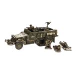 King & Country Battle of the Bulge American forces BBA5 M21 half track mortar carrier set (3),
