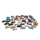 Restored & Repainted Dinky Toy Cars, 40+ including Studebaker, Lincon Zephyr, Austin Somerset, MG