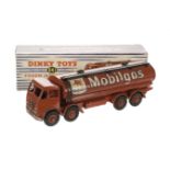 Dinky Toys 941 Foden 14-Ton Tanker "Mobilgas", red body, tank and hubs, in original box dated 7-