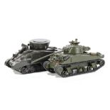 Frontline Figures resin US Army Sherman tank, and one by another maker, generally G, a few faults (