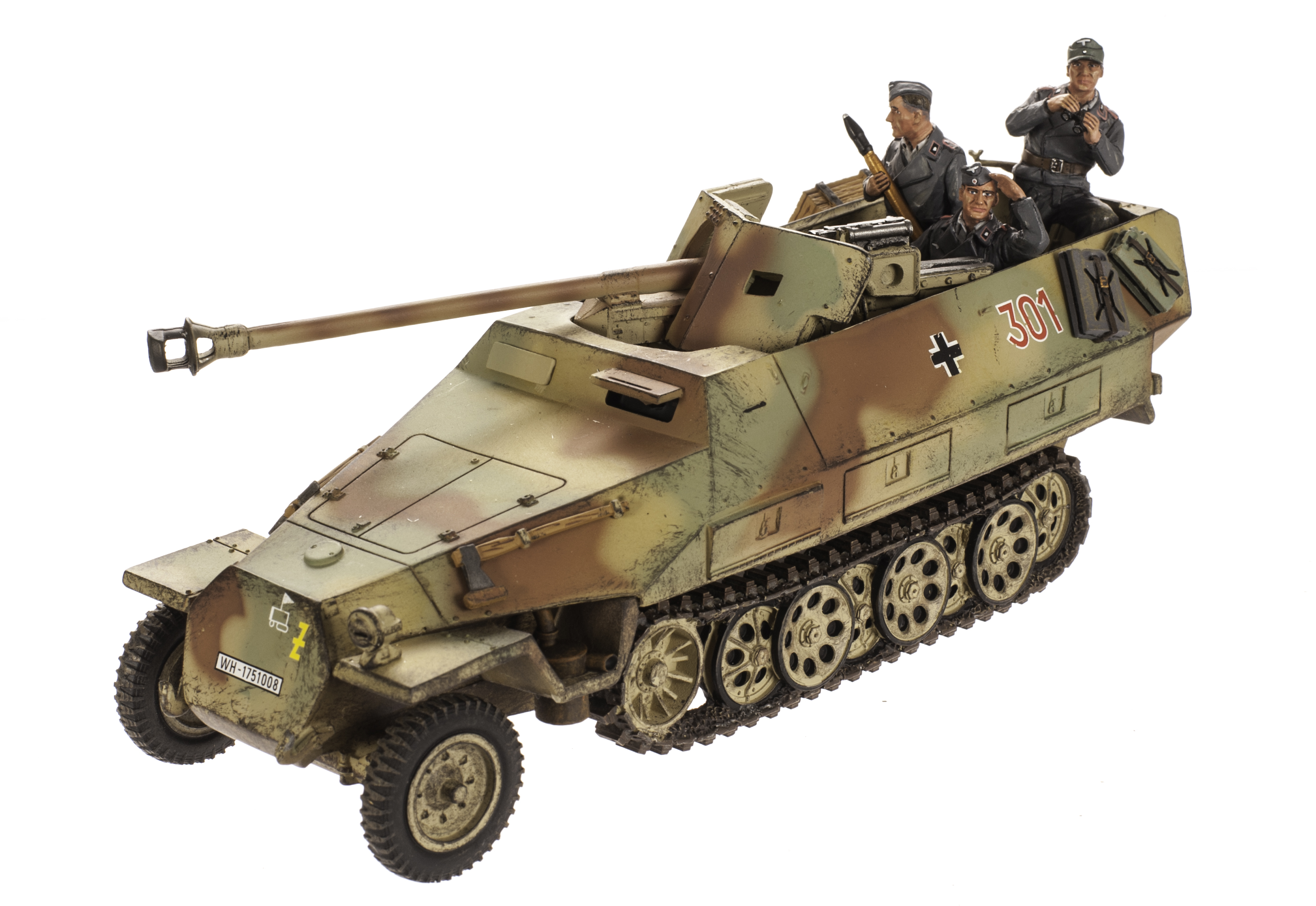 King & Country German forces WSS131 SdKFZ Pakwagen with crew (3), VG, (4),