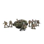 King & Country D Day series British Forces DD59 Bren Gun Carrier, with DD57, DD58, VG, (9)