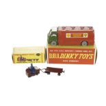 A Dublo Dinky Toys 070 AEC Mercury Tanker Shell B.P, 076 Lansing Bagnall Tractor and Trailer, in