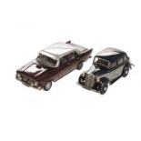 Crossway Models 1/43 White Metal Cars, CM18 Wolseley 8 Saloon, trafalgar blue/french grey, CC06 Ford