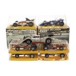 Polistil, including 1/25 FX3 Lotus JPS, FX2 March Ford 721 F1, FX1 Tyrell Ford F1, FX4 BRM