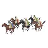 Britains set 164 Bedouin Tribesmen (mounted), 17.7.1911 horse, slightly playworn but complete, (5)