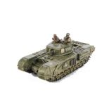 King & Country D Day series British Forces DD51 Churchill tank, VG,