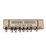 Britains unstrung set 143 French Matelots running at trail, post WW2 version, G in ROAN box, P,