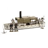 King & Country U.S. Navy Steam Launch with figures (9), VG, (10),