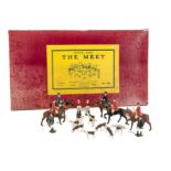 Britains unstrung set 234 The Meet from the Hunting series, in original box, G-VG, box G, lid has