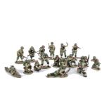 King & Country D Day series US forces, US Rangers, DD47, DD48, with DD61 and 62, VG, (16)