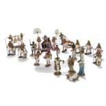 King & Country Ancient Egyptians series figures, Hunting figures, Pharoah in sedan chair, guards