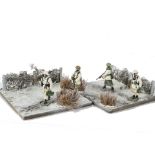 King & Country Battle of the Bulge dioramas on JG Miniatures bases, BBA4 'Friend or Foe?' VG,