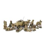 King & Country Montgomery's 8th Army, EA10 Dingo Scout Car, EA03 Australian Patrol (4), SAS