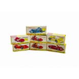 Dinky Toys With Speedwheels, 223 McLaren M8A Can Am, 202 Fiat Abarth 2000 (2), 218 Lotus Europa