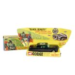 A Corgi Toys 268 The Green Hornet's Black Beauty, black body, green interior, spun hubs, driver