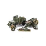 King & Country D Day series US DD161 Armoured Jeep with DD162 trailer,  DD88 tank crew, VG, (5),